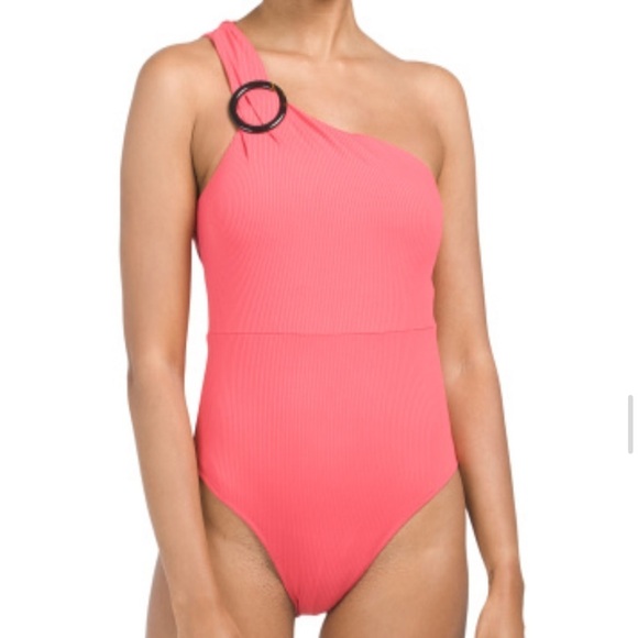 NWT Summersalt Size 22 Nantucket Red Ribbed Sidestroke One Piece Swimsuit - Picture 1 of 5